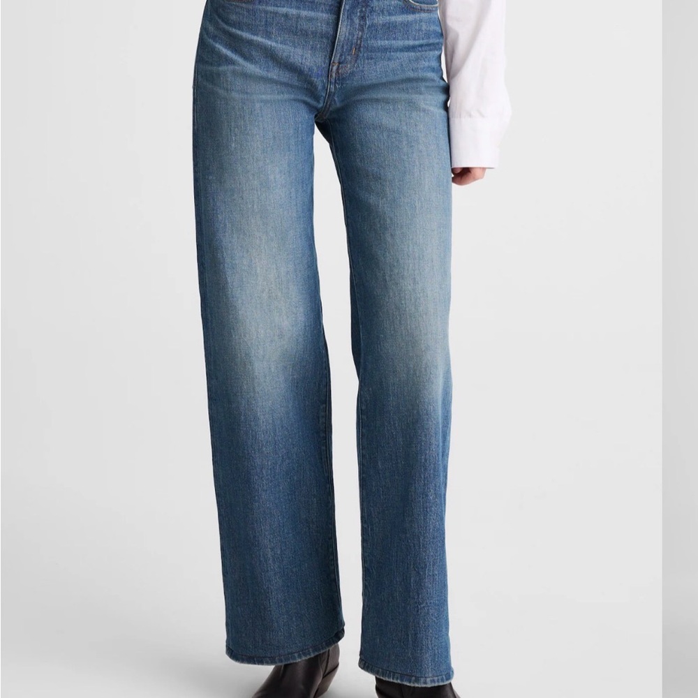 NWOT Madewell the perfect vintage wide leg Blue Jean Sz  27 tall - Picture 2 of 10